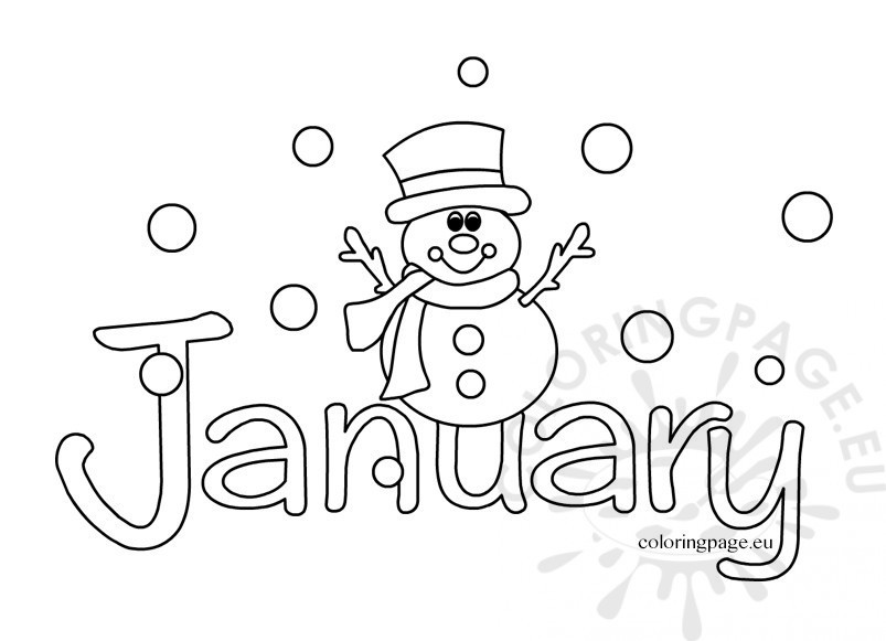 January Coloring Pages
 January coloring sheets