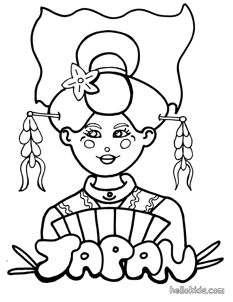 Japanese Coloring Book
 Japan coloring pages Hellokids