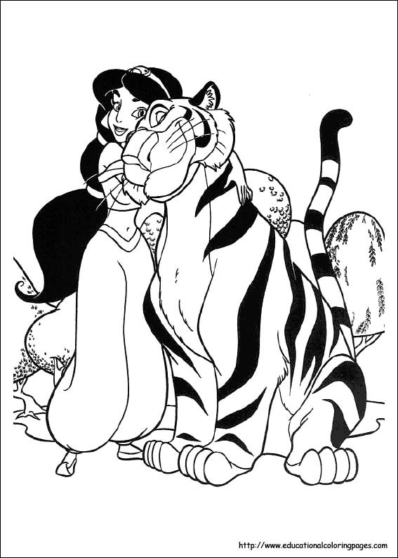 Jasmine Coloring Pages
 Jasmin Coloring Pages free For Kids