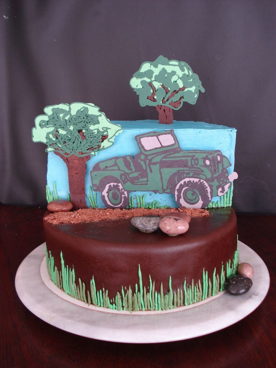 Jeep Birthday Cake
 Jeep Cake CakeCentral