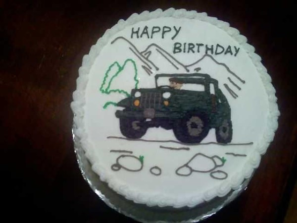 Jeep Birthday Cake
 Happy Birthday Jeep Cake