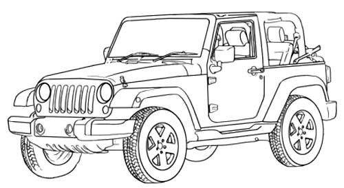 Jeep Coloring Pages
 14 jeep coloring page to print Print Color Craft