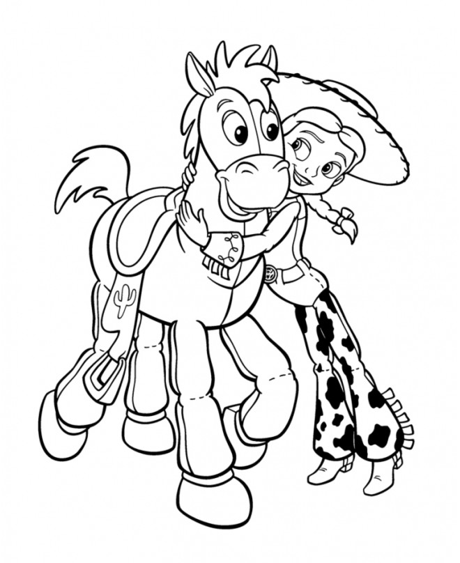 Jessie Coloring Pages
 Jessie Toy Story Coloring Home