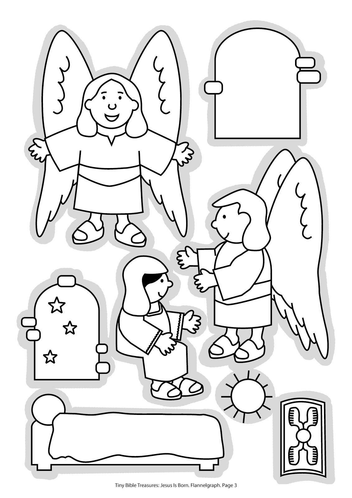 Jesus Born Printable Coloring Pages
 Jesus Is Born Free Colouring Pages