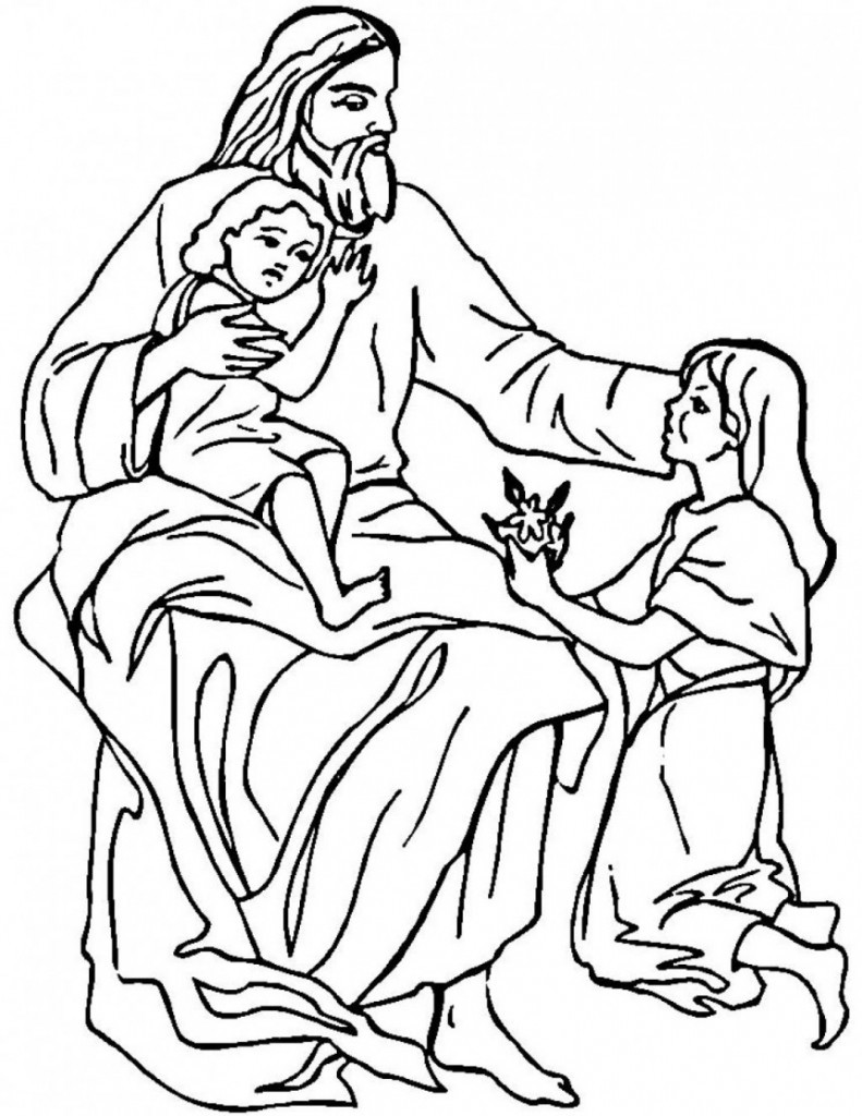 Jesus Christ Coloring Pages
 Free Printable Jesus Coloring Pages For Kids