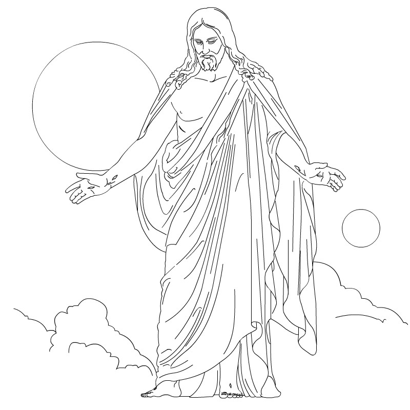 jesus coloring pages. 