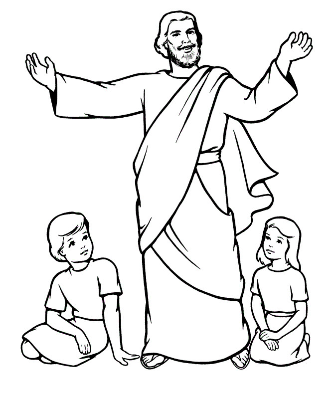 Jesus Coloring Book
 Free Printable Bible Coloring Pages For Kids