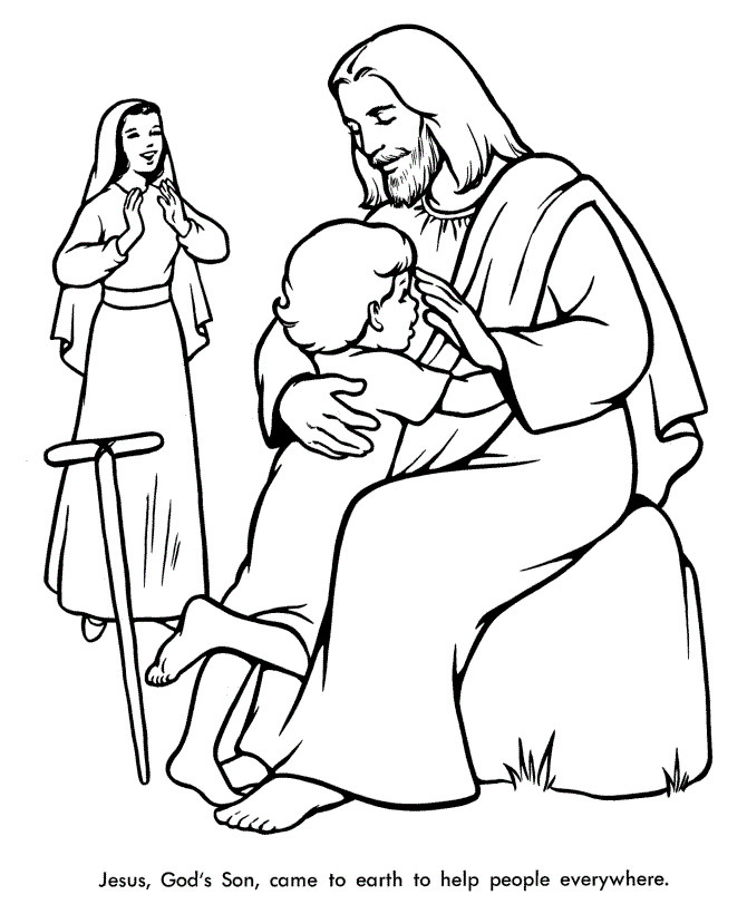 Jesus Coloring Book
 Free Printable Bible Coloring Pages For Kids