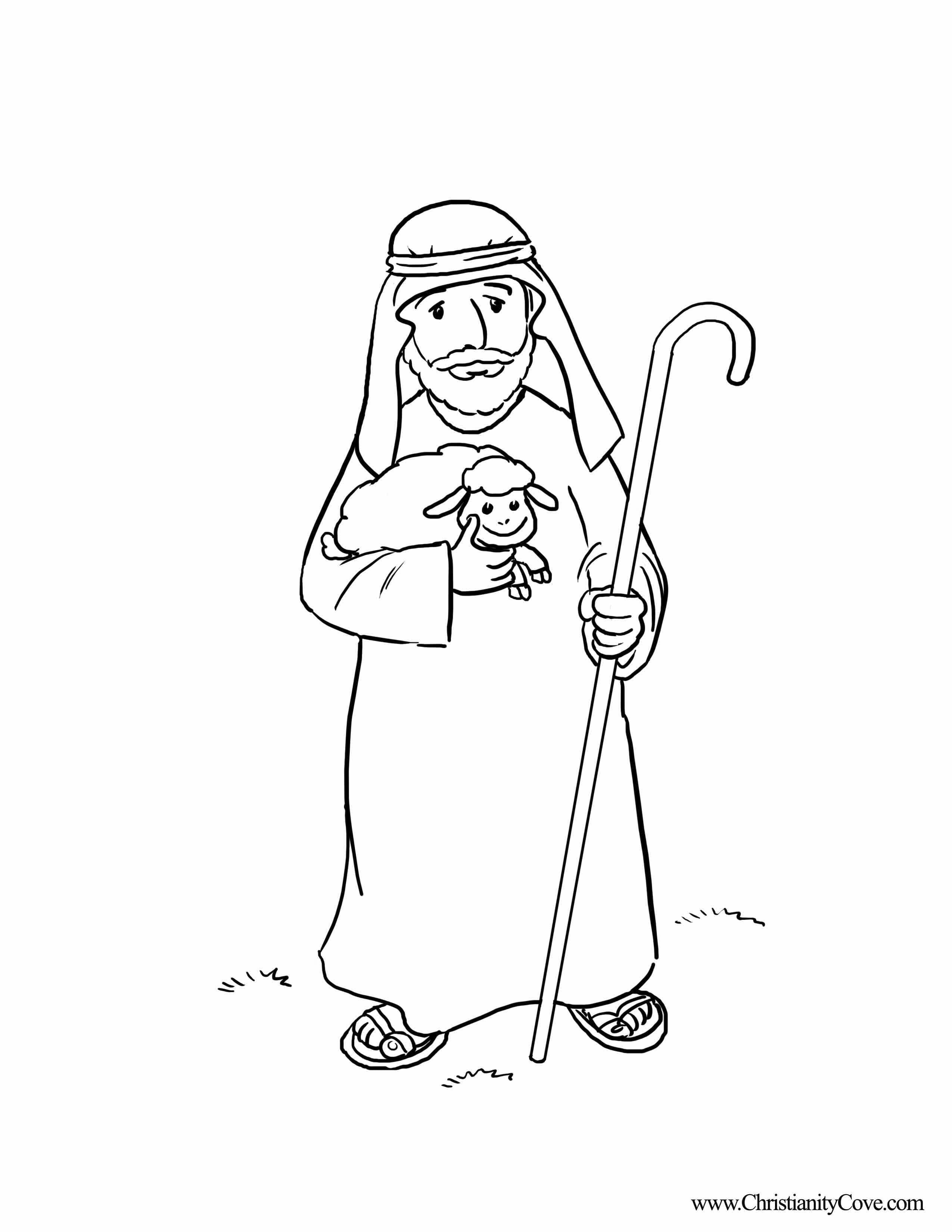 Jesus The Good Shepherd Coloring Pages
 Bible Printables Coloring Pages For Sunday School