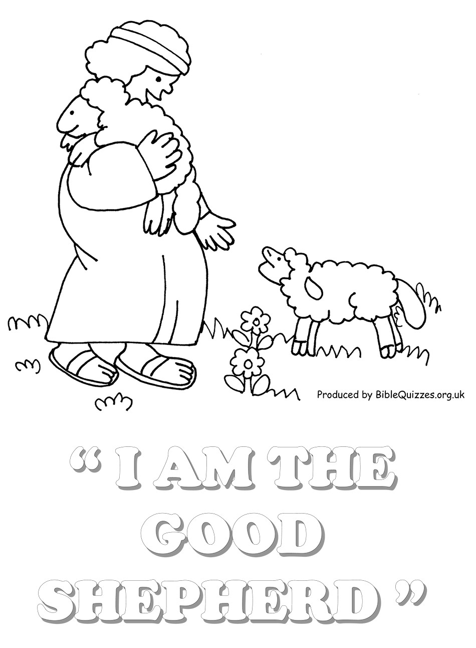 Jesus The Good Shepherd Coloring Pages
 Shepherd Coloring Sheet