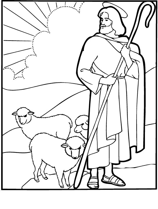 Jesus The Good Shepherd Coloring Pages
 Jesus Good Shepherd Coloring Page Sketch Coloring Page