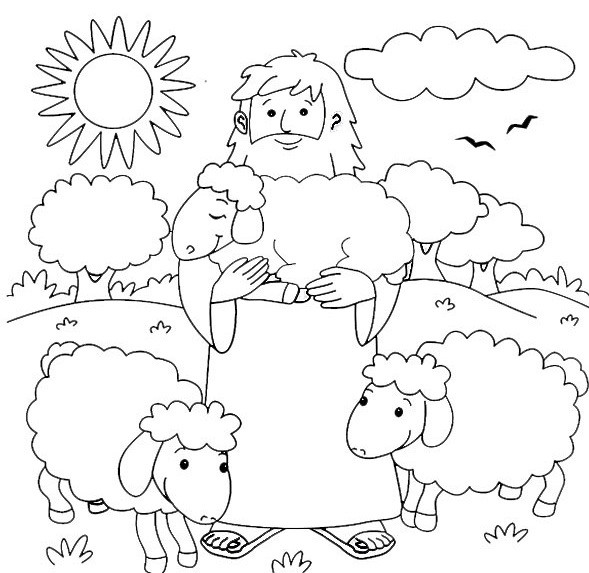 Jesus The Good Shepherd Coloring Pages
 Parable of the Good Shepherd