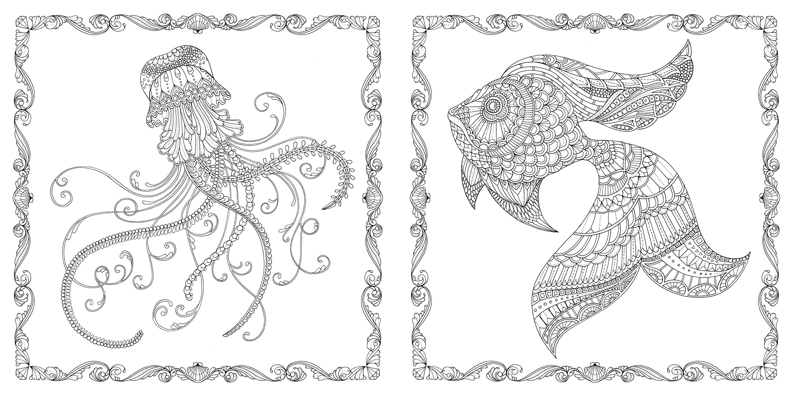 Johanna Basford Coloring Pages
 Lost Ocean An Inky Adventure & Colouring Book by Johanna