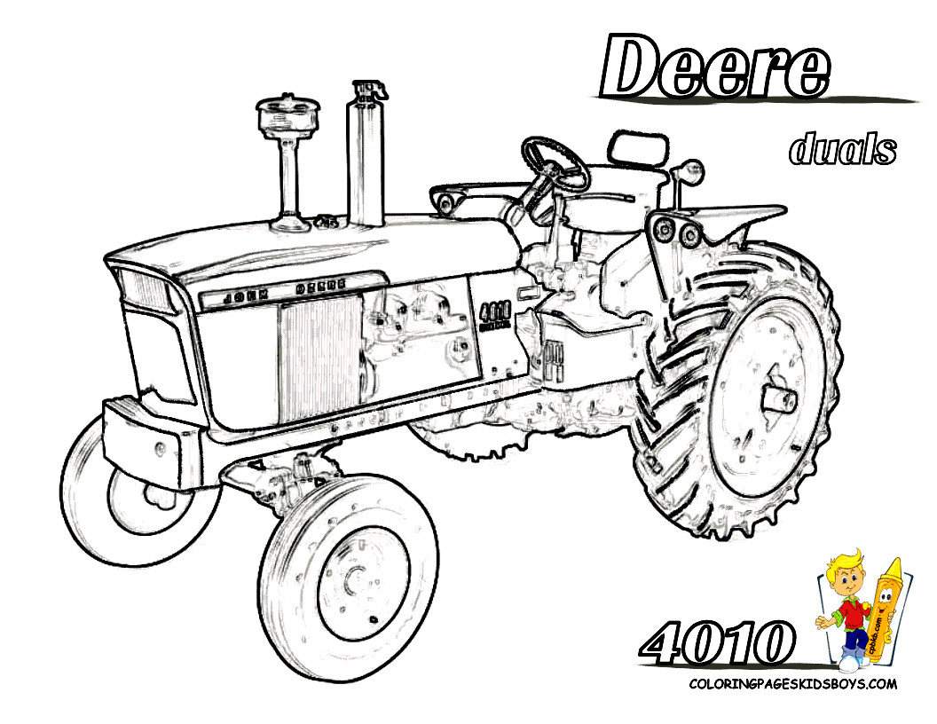 John Deer Coloring Pages
 John Deere Tractor Coloring Pages ford tractor wallpaper