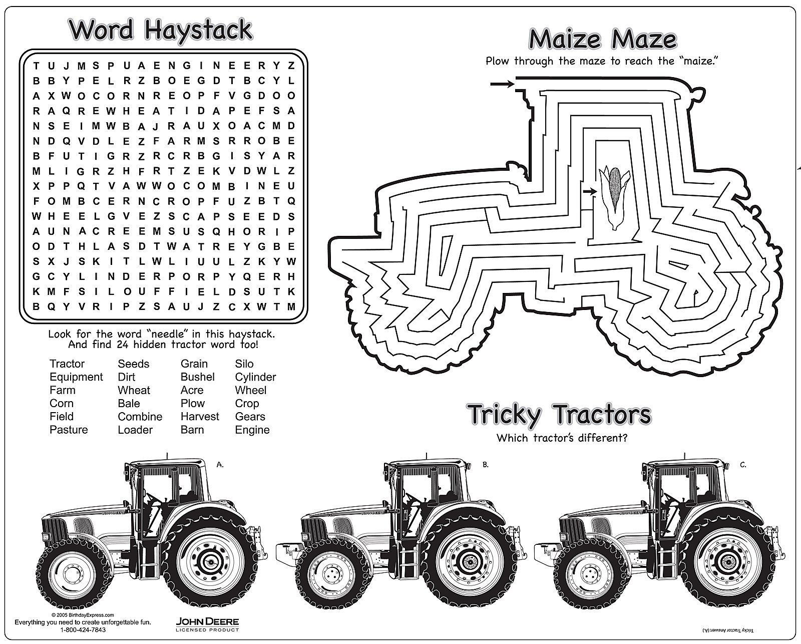 John Deer Coloring Pages
 Tractor Coloring Pages John Deere AZ Coloring Pages