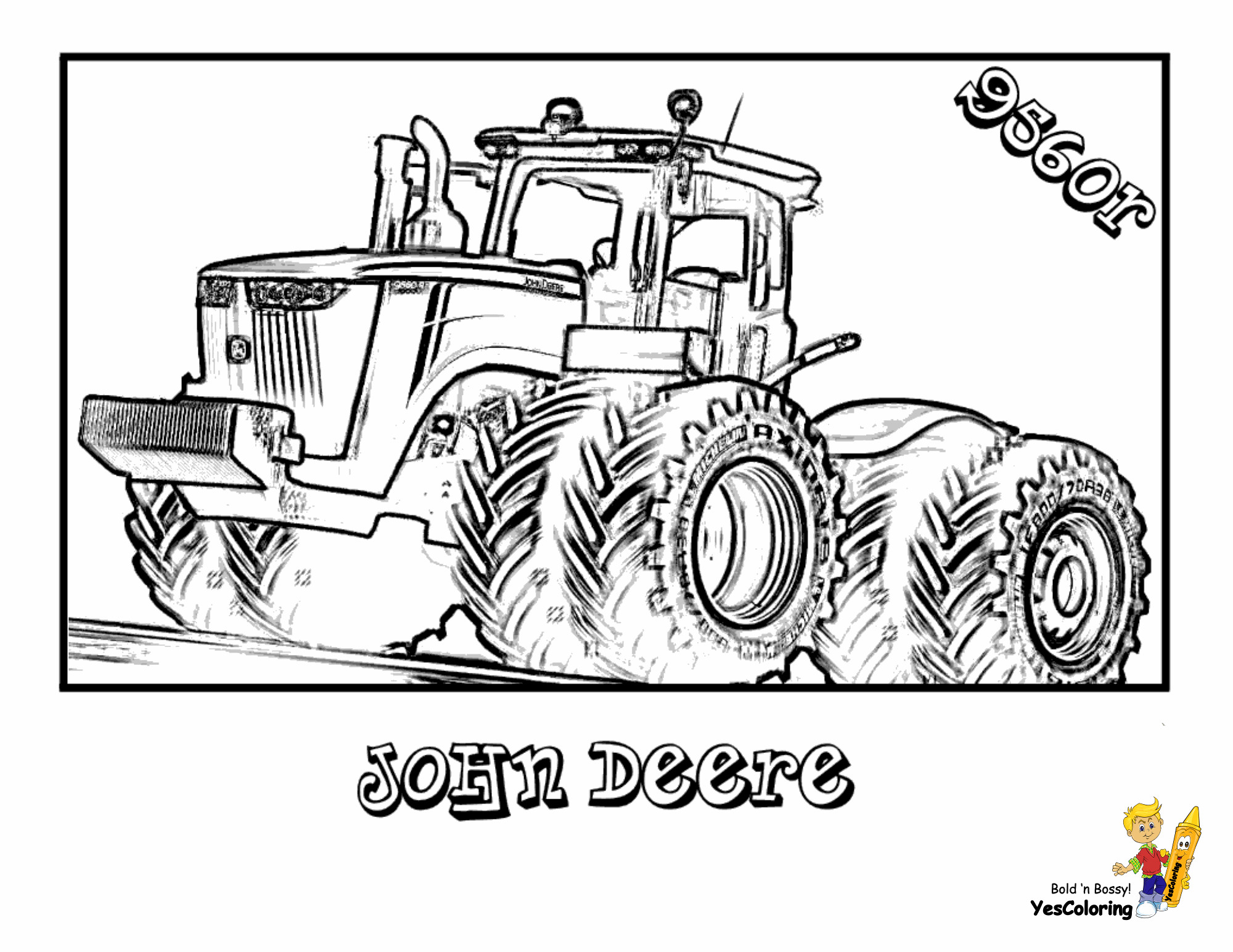 John Deer Coloring Pages
 Daring John Deere Coloring Free John Deere