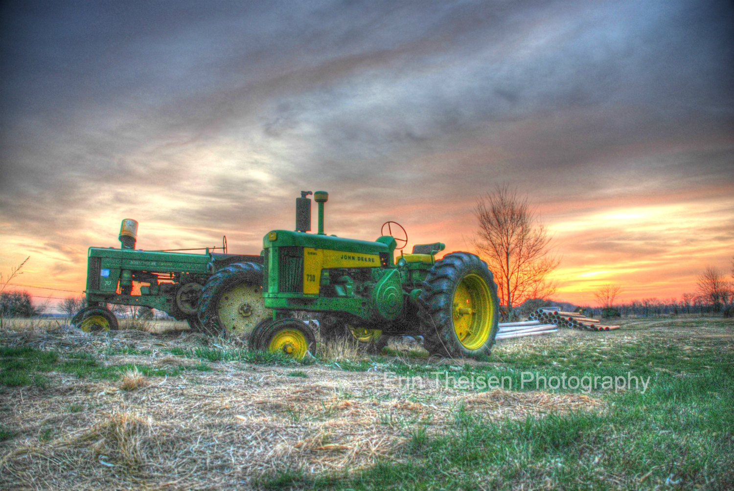 Best ideas about John Deere Landscape
. Save or Pin John Deere 70 & 730 Tractor with colorful Sunrise Country Farm Now.