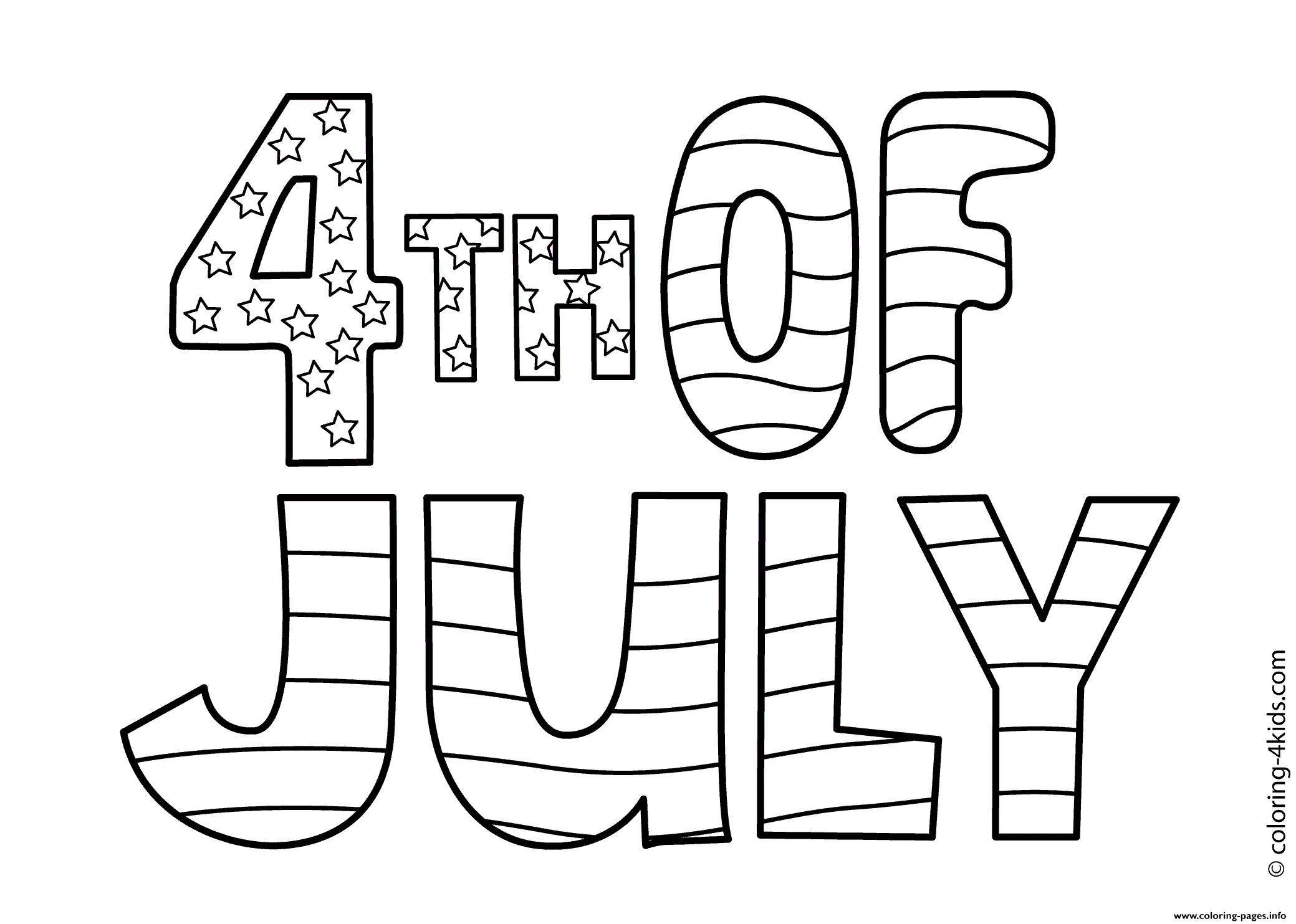 July 4Th Coloring Pages
 4th July Celebration 2 Coloring Pages Printable