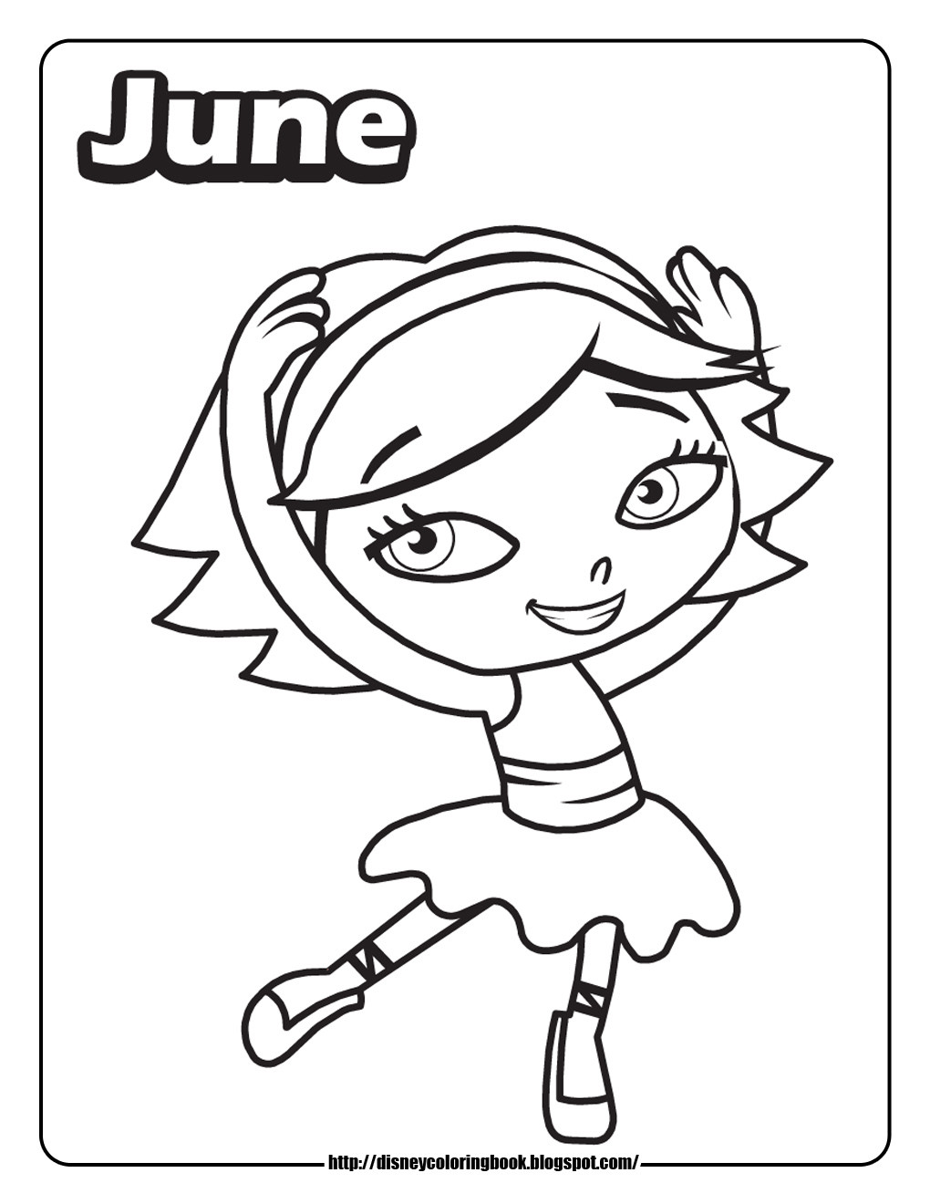 June Coloring Pages
 Little Einsteins 1 Free Disney Coloring Sheets