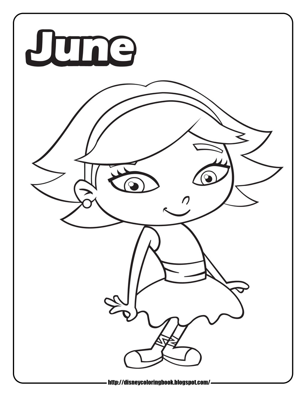 June Coloring Pages
 Little Einsteins 3 Free Disney Coloring Sheets