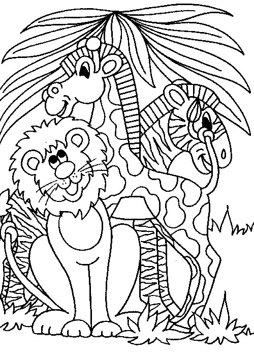 Jungle Animal Coloring Pages
 Safari Coloring Pages Bestofcoloring