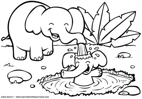 Jungle Animal Coloring Pages
 Free Coloring Pages Jungle Animals Preschool 1188