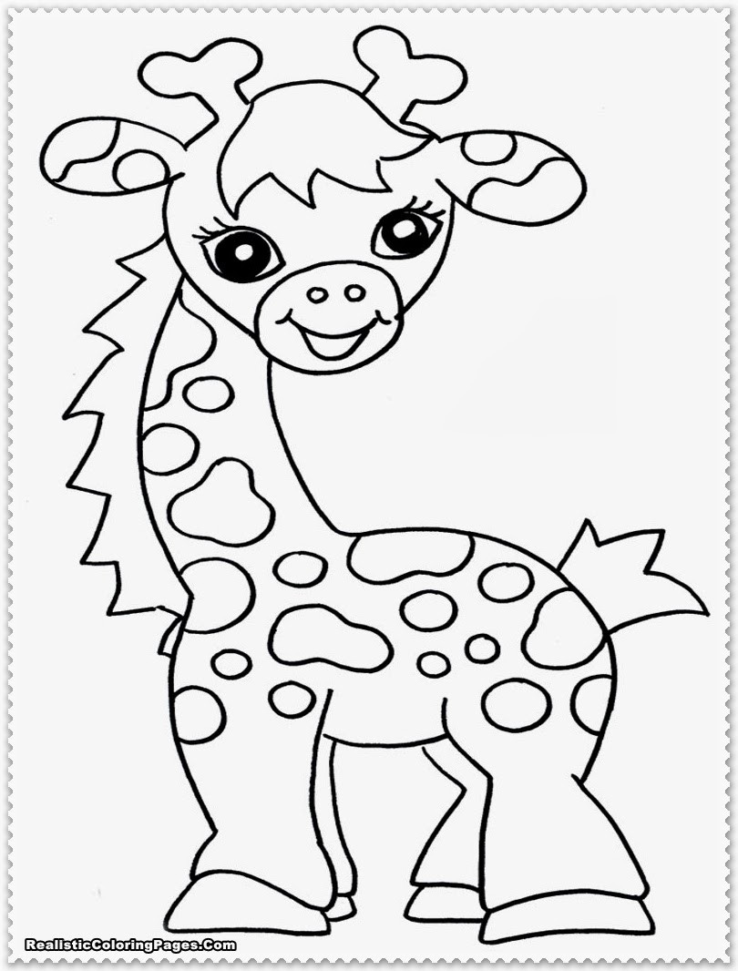 Jungle Animal Coloring Pages
 Realistic Jungle Animal Coloring Pages