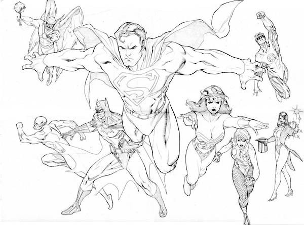 Justice League Coloring Pages
 Justice League Free Colouring Pages