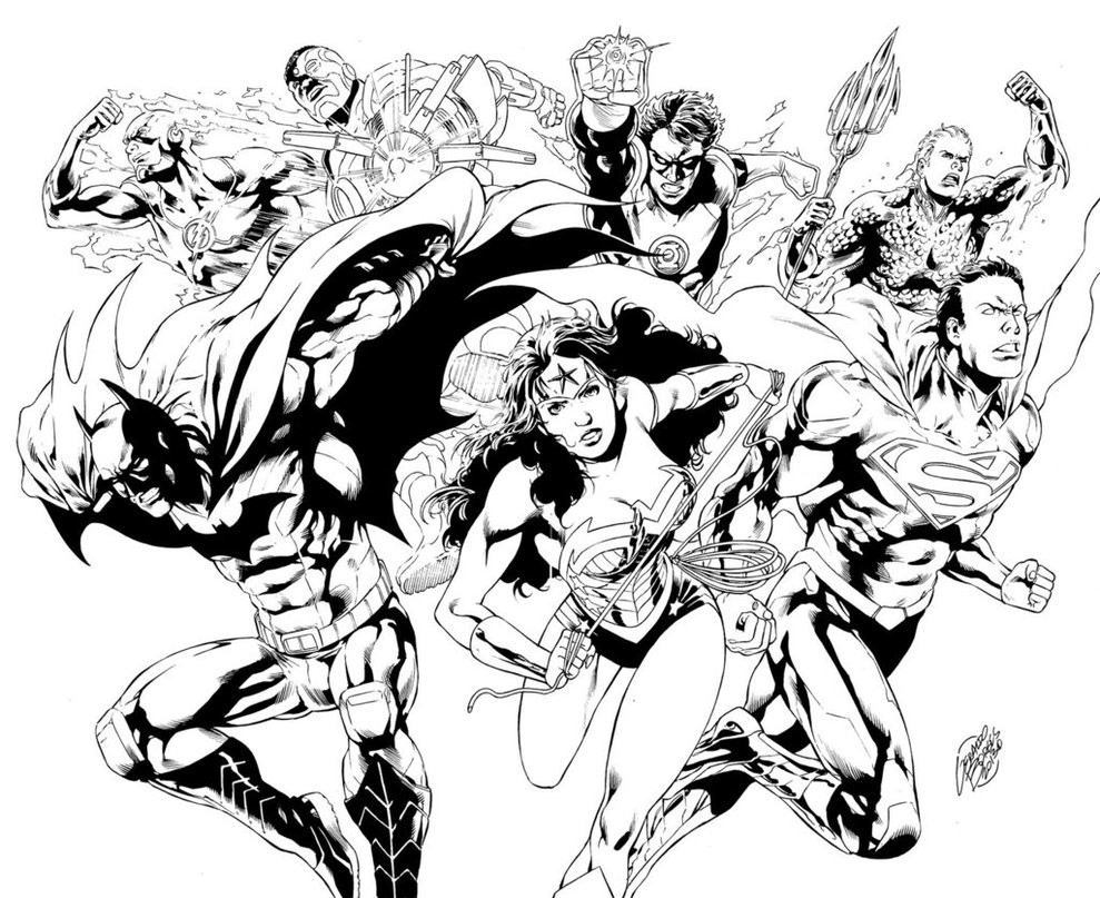 Justice League Coloring Pages
 Justice League Free Coloring Pages