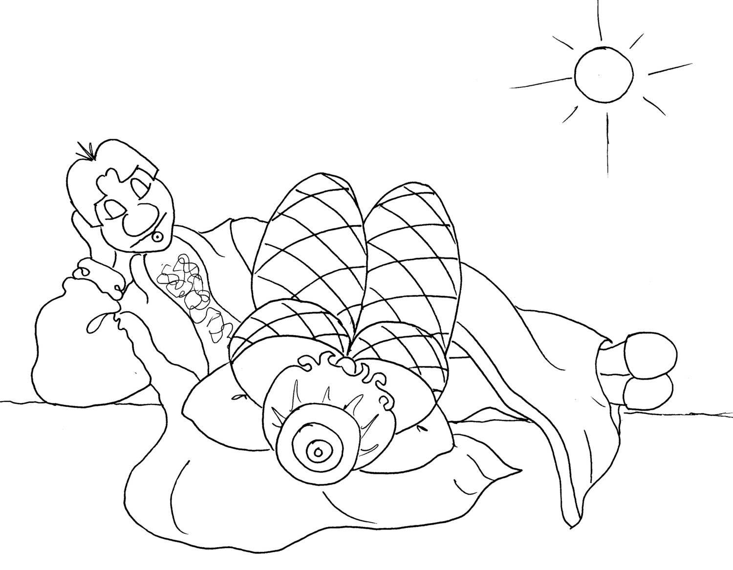 Kama Sutra Coloring Book
 Afternoon Delight Kama Sutra Adult Coloring Page from Chubby