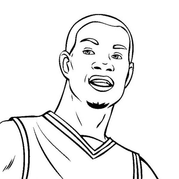 Kevin Durant Coloring Pages
 Kevin Durant is NBA Player Coloring Page