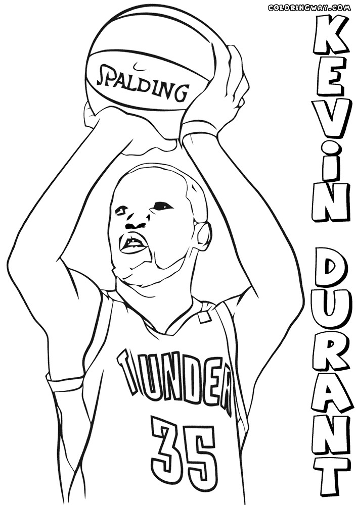Kevin Durant Coloring Pages
 Kevin Durant coloring pages