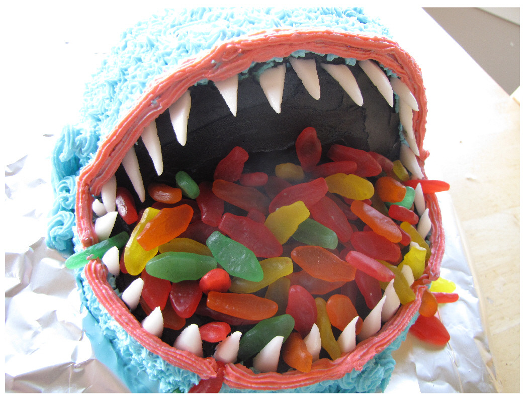 Kid Birthday Cake Idea
 Shark Cake Creates Biting Excitement