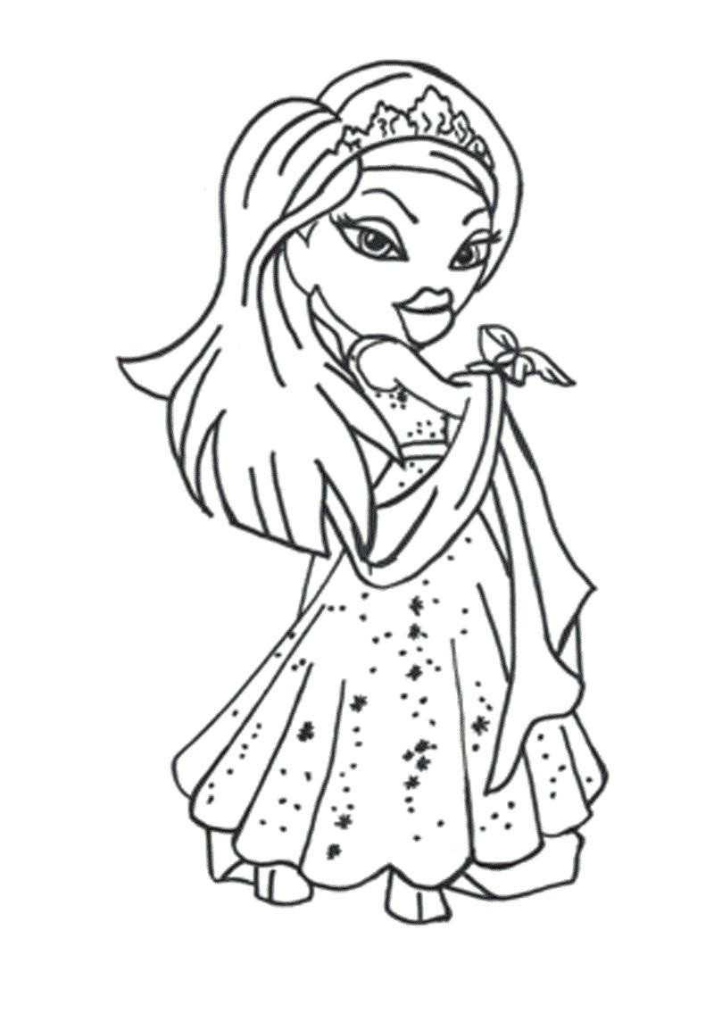 Kid Coloring Book Pages
 Free Printable Bratz Coloring Pages For Kids