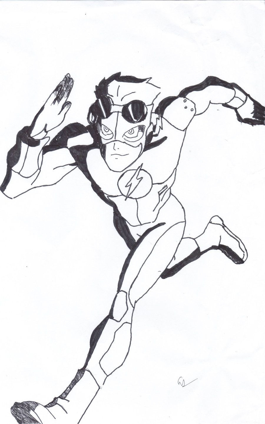 Kid Coloring Book Pages
 Kid Flash Coloring Pages Coloring Home