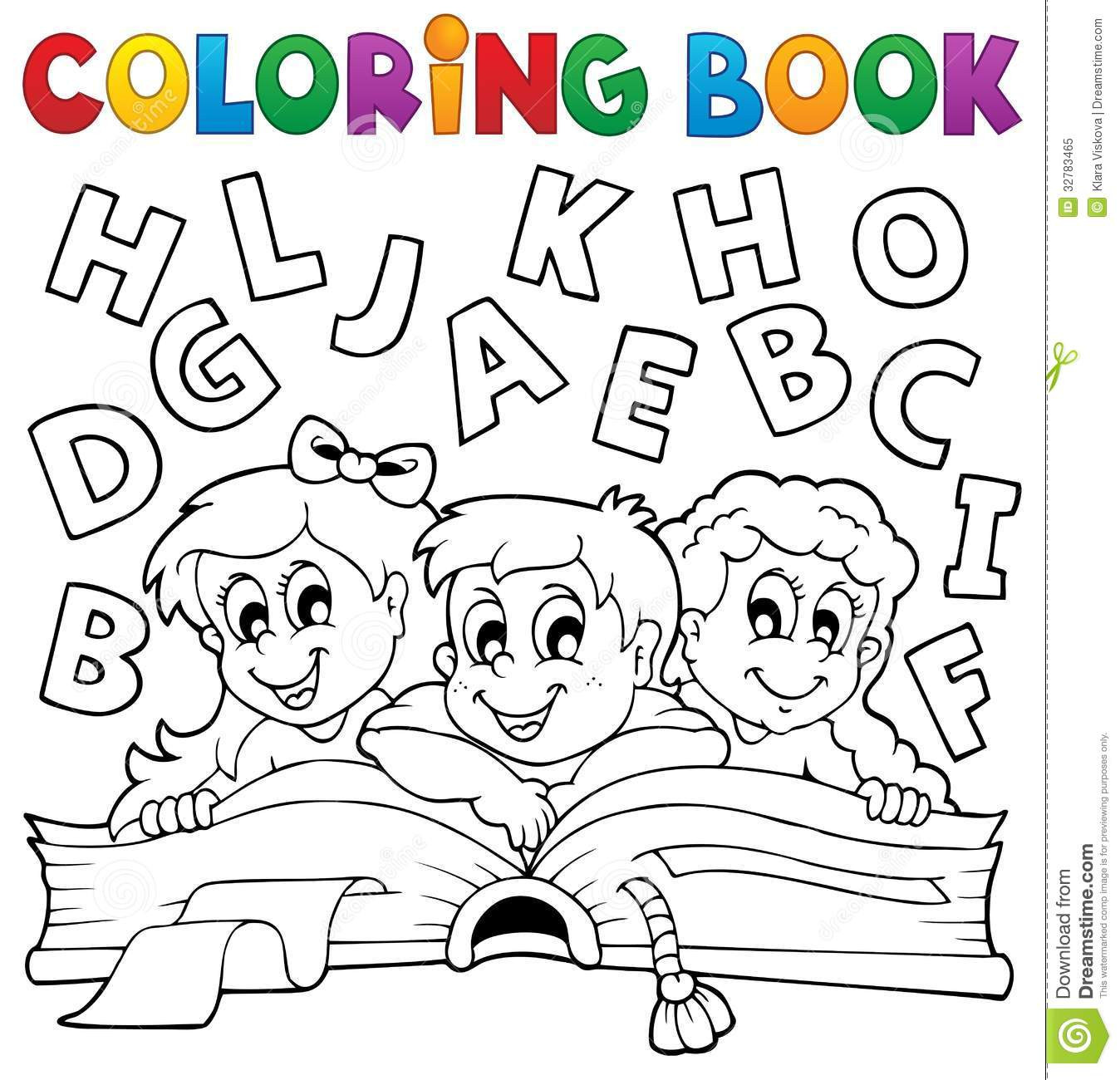 Kid Coloring Books
 Coloring book kids theme 5 stock vector Image of clipart