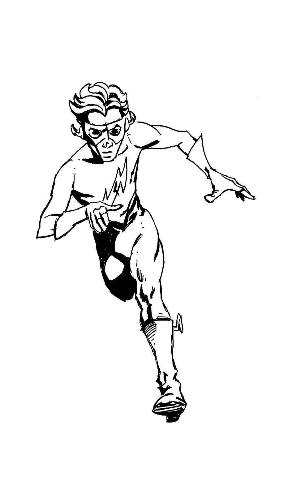 Kid Flash Coloring Pages
 Kimo Yancey’s Sketch Blog October 2010