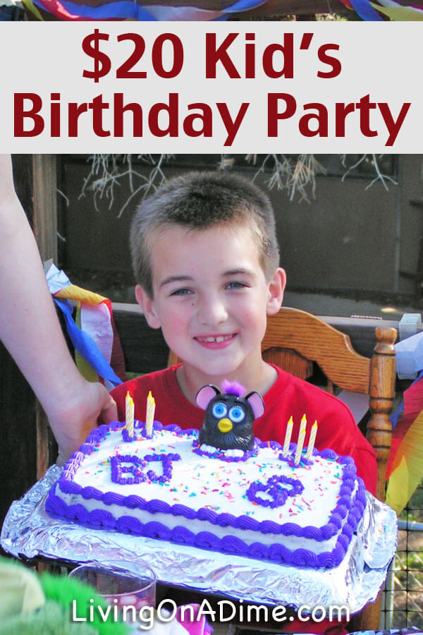 Kids Birthday Gift Ideas
 Cheap Kids Birthday Party Ideas $20 Birthday Party