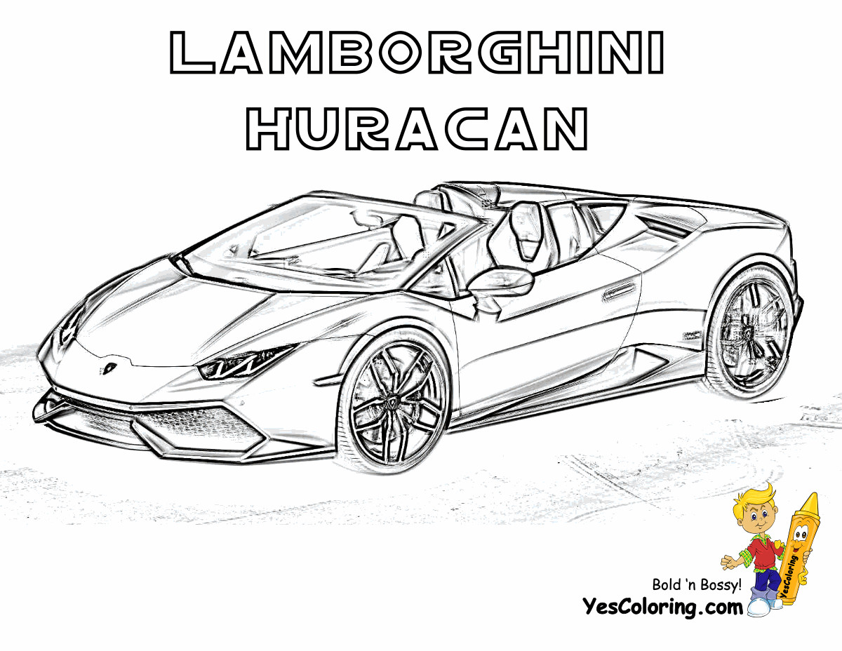 Kids Coloring Pages For Boys Super Carrrrr Easy Lambor
 Lamborghini Huracan car coloring at yescoloring 1 200