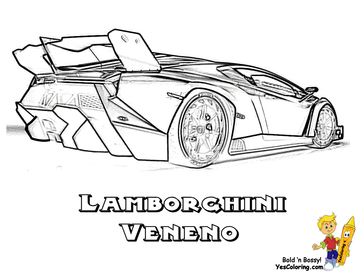 Kids Coloring Pages For Boys Super Carrrrr Easy Lambor
 Exclusive Lamborghini Coloring Pages Cars