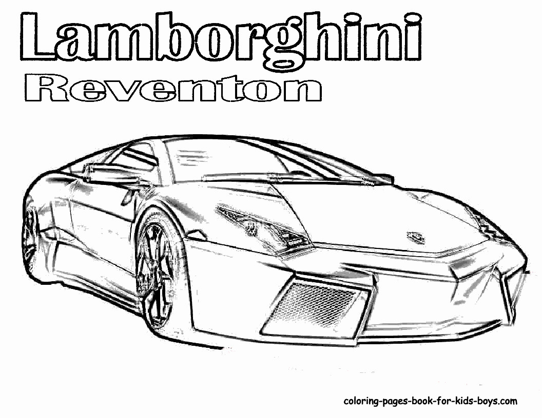 Kids Coloring Pages For Boys Super Carrrrr Easy Lambor
 Lamborghini Coloring Pages