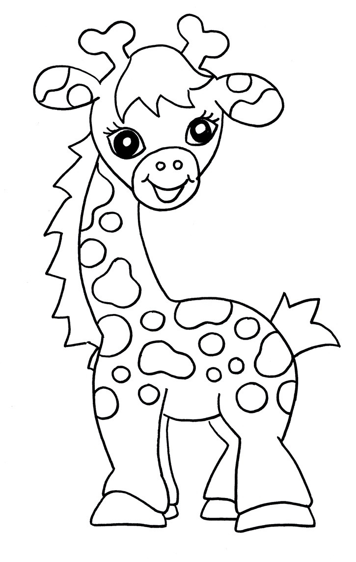 Kids Free Coloring Sheets
 Free Printable Giraffe Coloring Pages For Kids