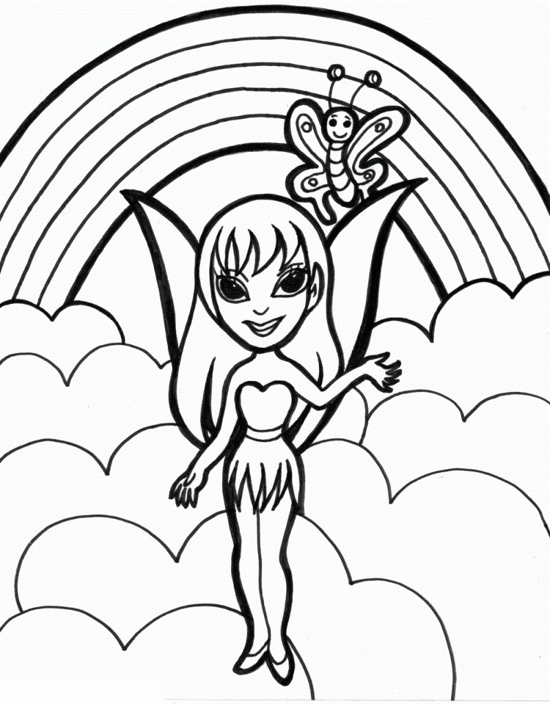 Kids Free Coloring Sheets
 Free Printable Rainbow Coloring Pages For Kids