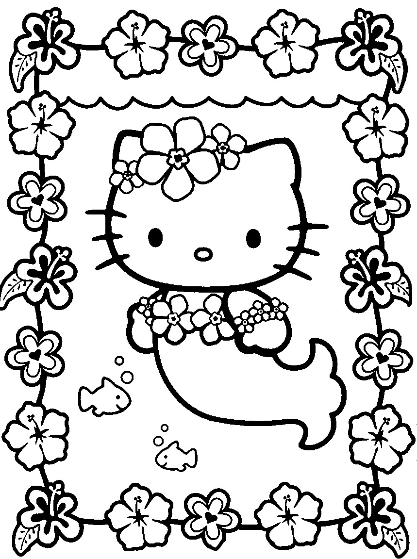 Kids Free Coloring Sheets
 Free Printable Hello Kitty Coloring Pages For Kids