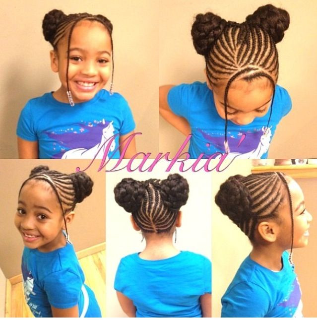 Best ideas about Kids Hairstyle For School
. Save or Pin Braided buns bangs beads Hair Pinterest Now.