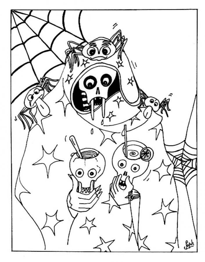 Kids Halloween Coloring Pages
 Free Printable Halloween Coloring Pages For Kids