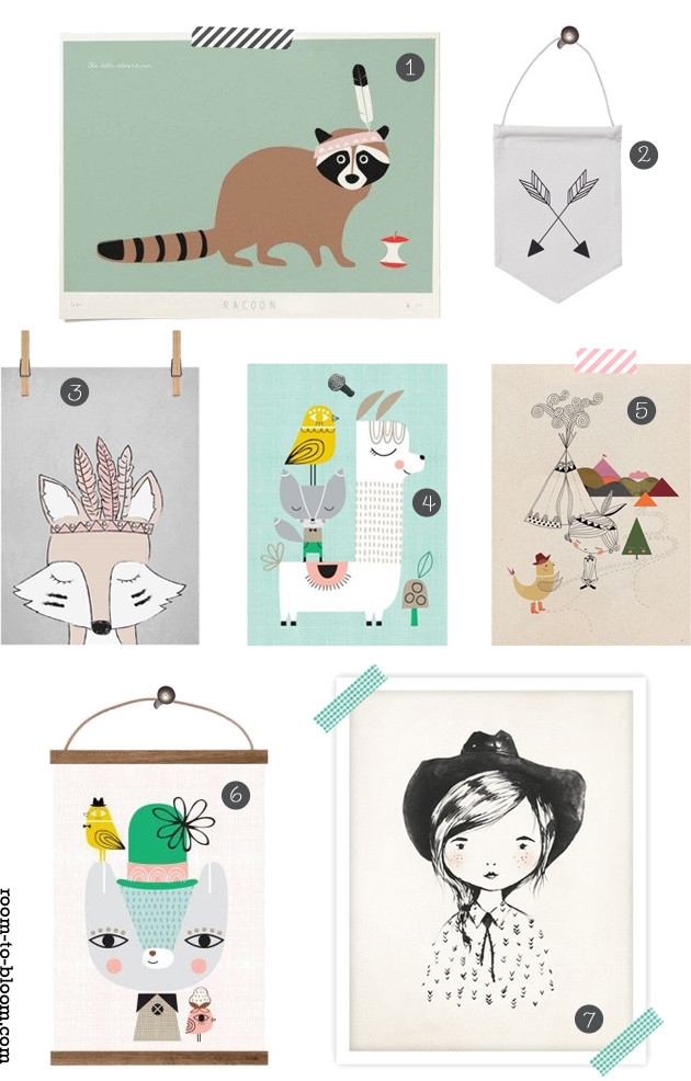 Best ideas about Kids Room Art
. Save or Pin indians & cowboys art prints for kids rooms Now.