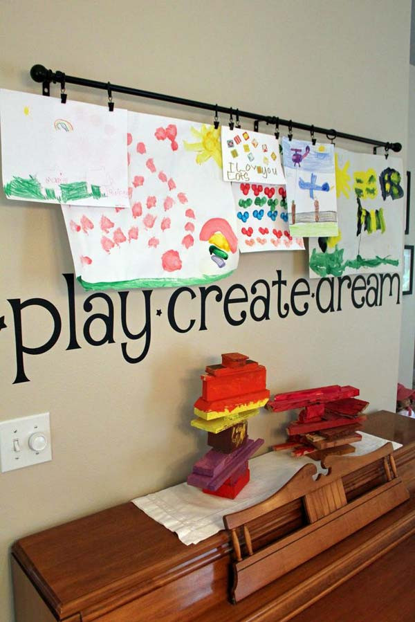 Best ideas about Kids Room Wall Art
. Save or Pin Top 28 Most Adorable DIY Wall Art Projects For Kids Room Now.