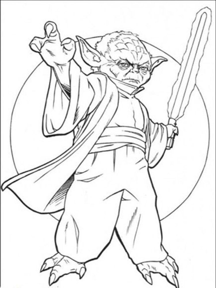 Kids Star Wars Coloring Sheets For Boys
 Star Wars Yoda coloring pages Free Printable Star Wars