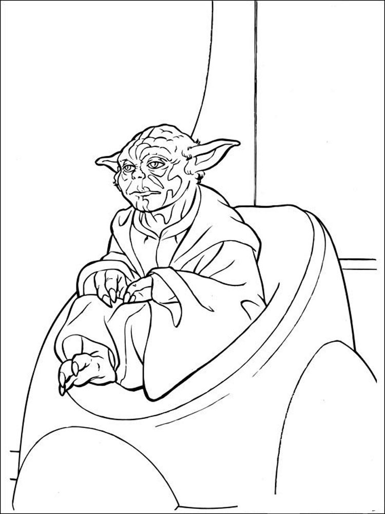 Kids Star Wars Coloring Sheets For Boys
 Star Wars Yoda coloring pages Free Printable Star Wars